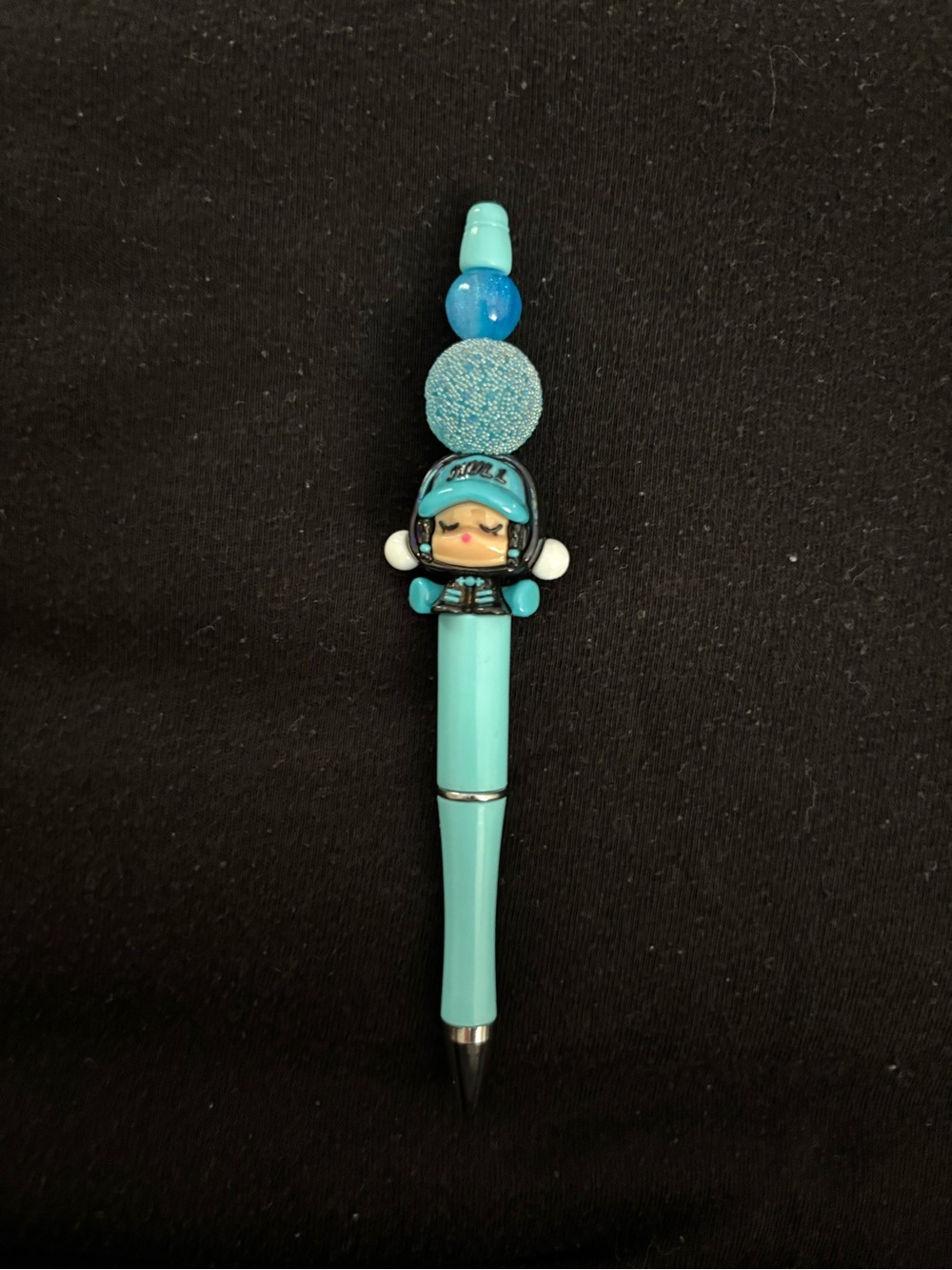Blue Character Top Pen- Cute Decorative Writing Pen